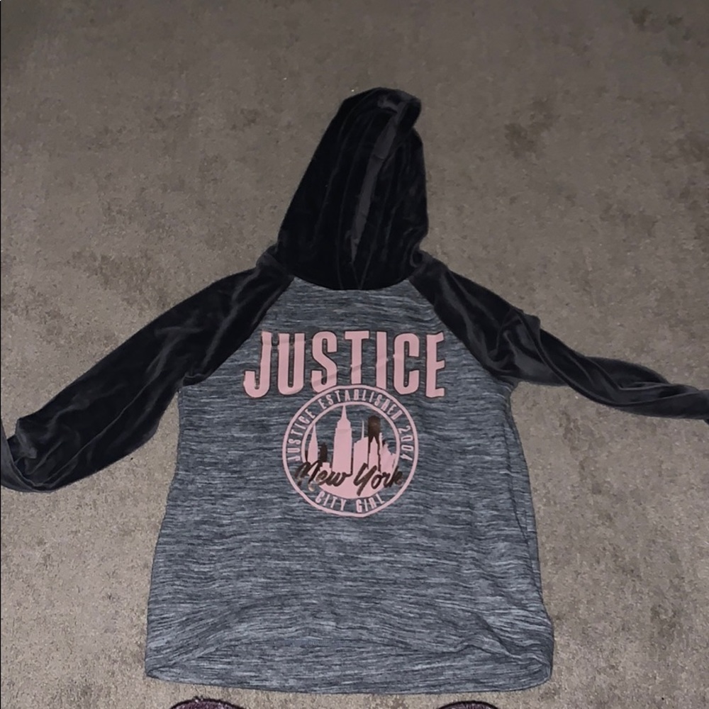 Justice soft hoodie juniors 14/16
